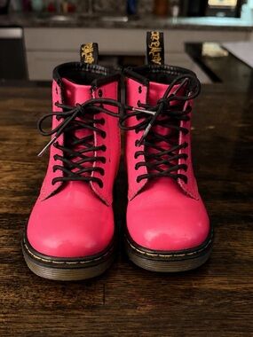Dr. Martens 1460 Hot Pink Toddler Boots Size 9
